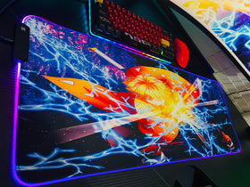 Zenitsu RGB Anime Mouse Pad | Demon Slayer Gaming Mouse Pad