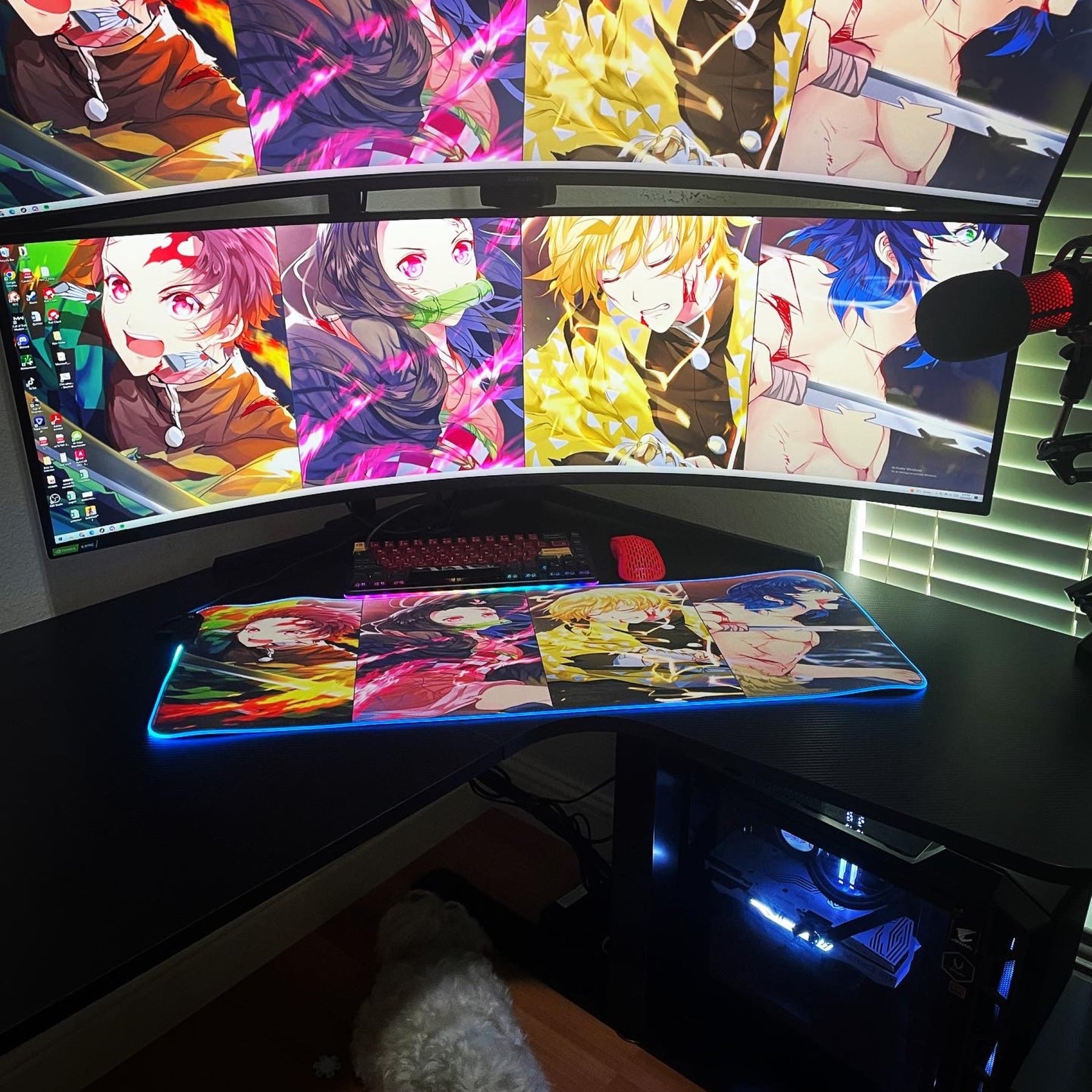 Nezuko Demon Slayer RGB Anime Mouse Pad - Vibrant LED Gaming Mat –  BootyTrades.Anime